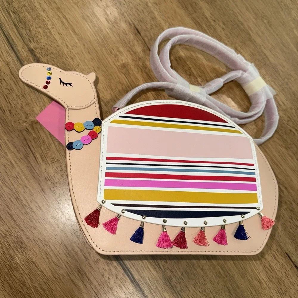 NWT KATE SPADE LEATHER CROSSBODY ICONIC CAMEL BAG WITH LONG STRAP COLLECTIBLE - Picture 12 of 16
